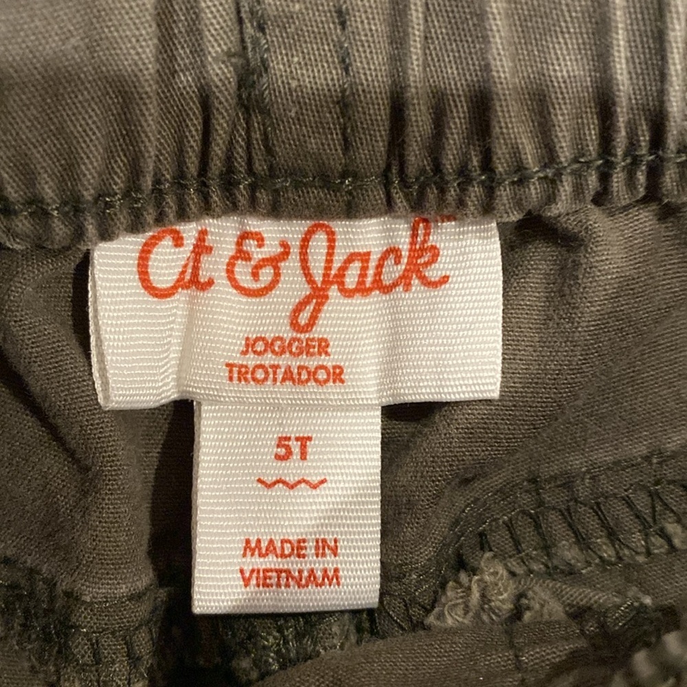 Cat & Jack Green Pull On Jogger Pants - Picture 4 of 4